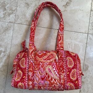 Vera Bradley Paisley Sherbet Mini-Duffle Handbag